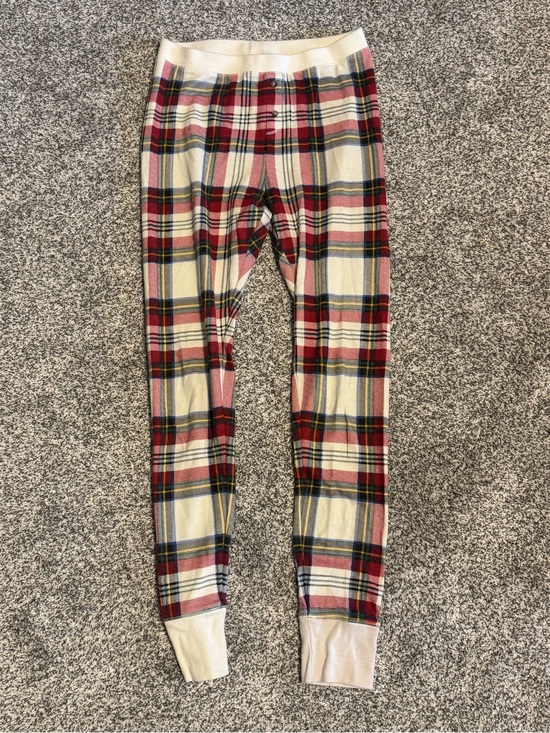 Old Navy Other - Womens Plaid Thermal Holiday Bottoms - Red, Cream, and Green, size M, NWOT